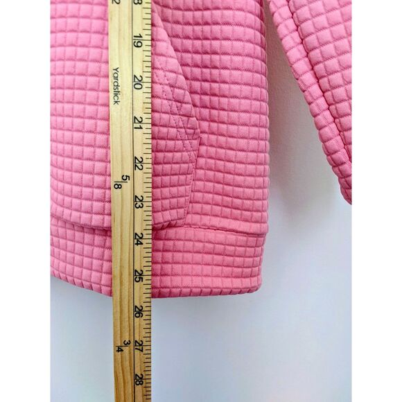 Women's Pink Quarter Zip Pullover Hoodie Sweater S - Picture 5 of 8